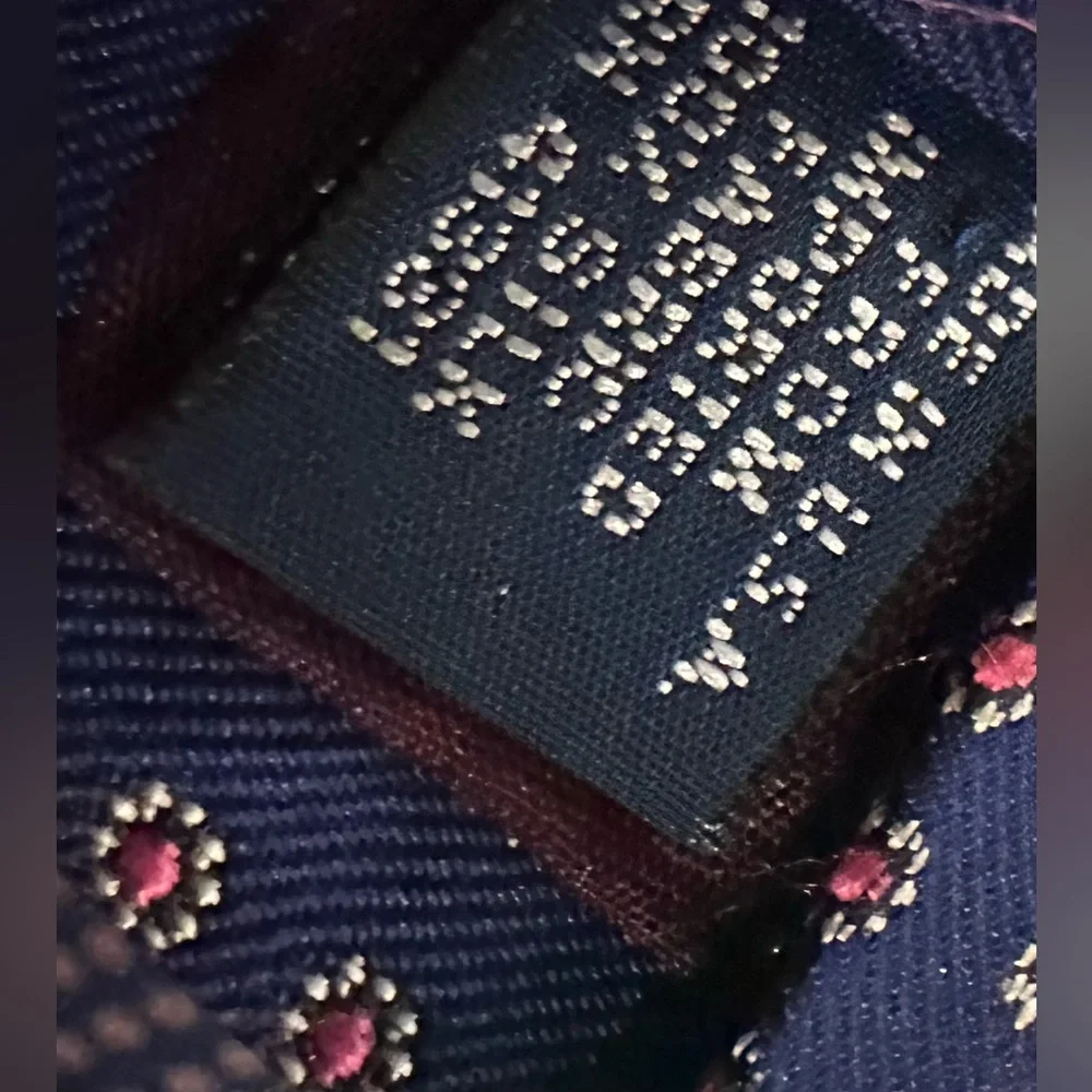 RALPH LAUREN POLO Tie 100% SILK Hand Made USA AUTHENTIC Blue Pink White Floral